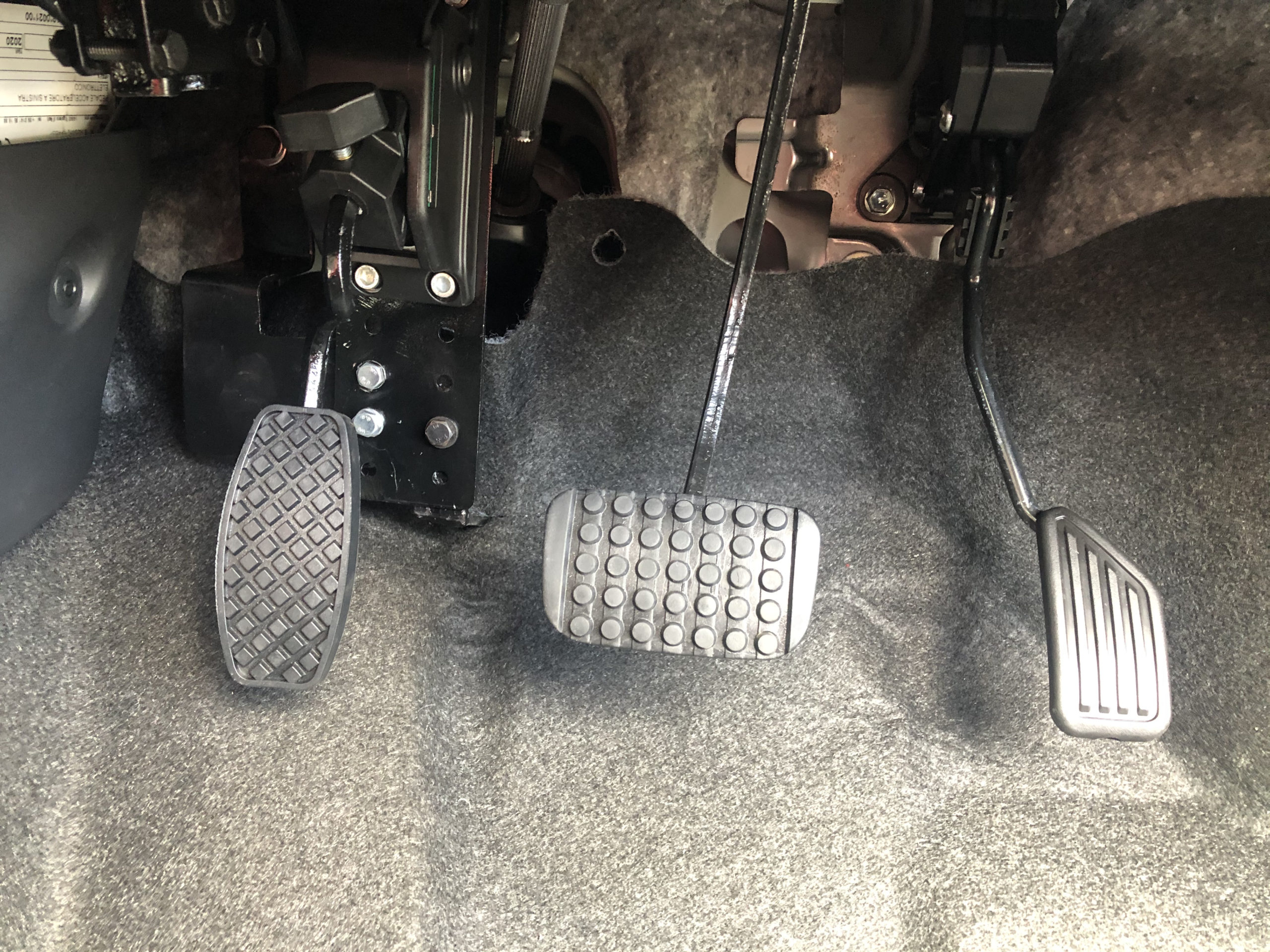 トヨタ　パッソ　左足アクセル　左ウインカーレバー　ステアリングデバイス