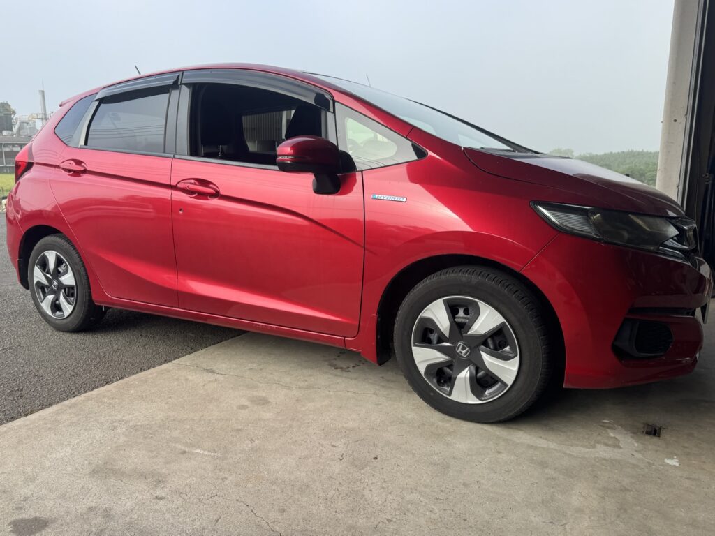 ホンダフィットハイブリッドにアクセルリング&ブレーキレバーを取り付け